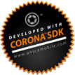Mobile app developed with Corona SDK for iOS and Android